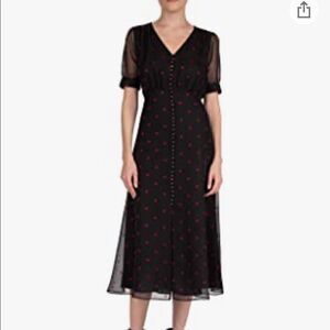 The KOOPLES heart midi dress with buttons size 1 small